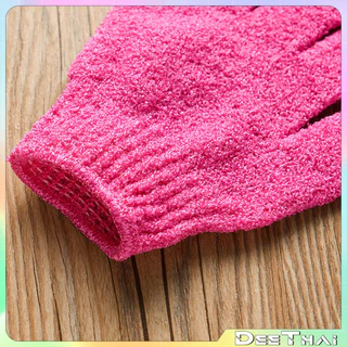 DeeThai ถุงมือขัดผิวอาบน้ำ ขัดขี้ไคล ขจัดเซลล์ผิวเก่า พร้อมส่ง bath towel