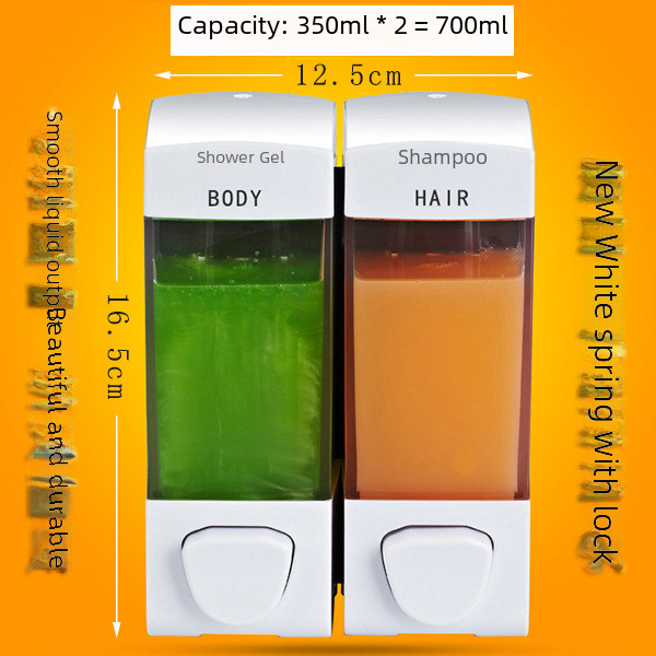 [Hot Sale]Shower Gel Shampoo Dispenser Hand Soap Dispenser Press Hotel Guesthouse Home Bathroom Wall-mounted Soap Dispenser1.8