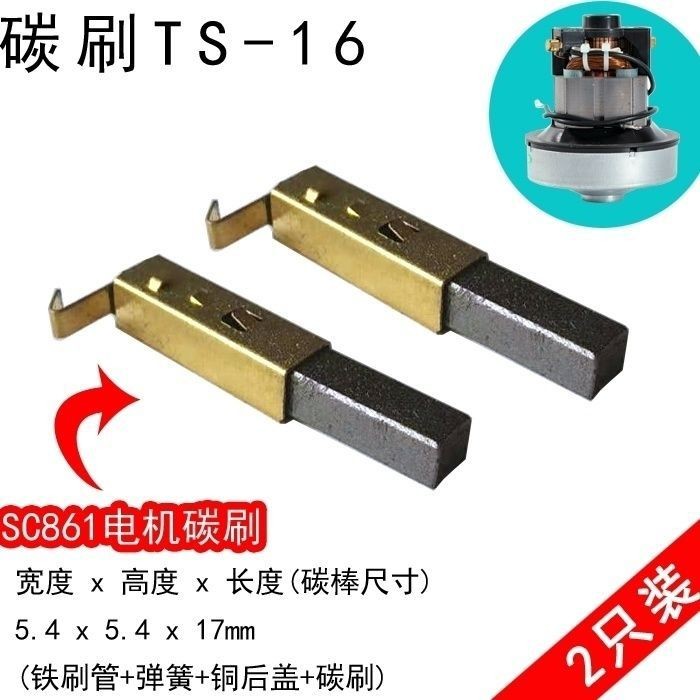TS-16 เครื่องดูดฝุ่นมอเตอร์มอเตอร์แปรงถ่าน SC-861 SA2801-AL HCX-S22 Universal