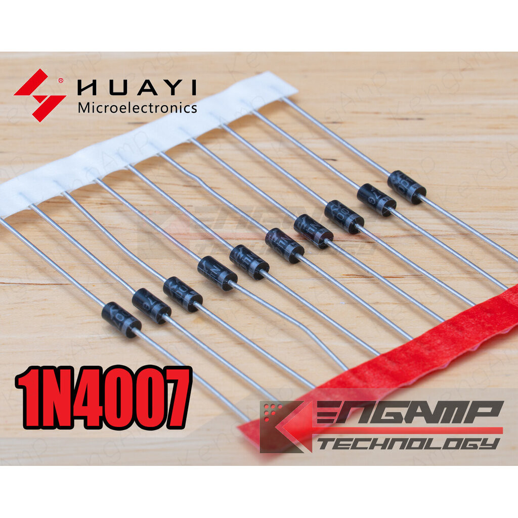 (100ตัว) [DIOD] 1N4007 HY TAIWAN DIOD 1A 700V DO-41