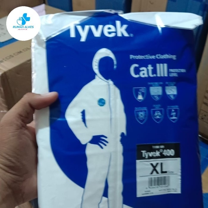 FLAS ~ jessy_mart APD Tyvek Dupont 400 ธรรมดา - M