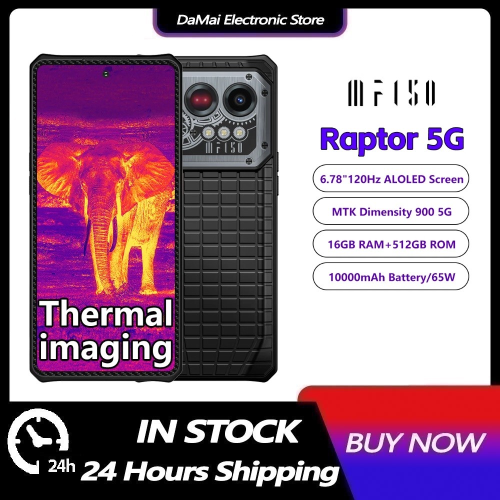 Iiif150 Raptor 5Gเครื่องที่ทนทาน6.78 "120Hz 10000mAh 16GB RAM + 512GB ROM 50MP 65W Fastชาร์จUltraThi