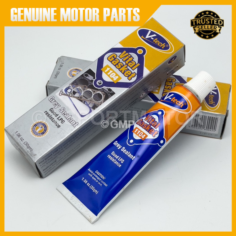 VT154 🔥 V-TECH GASKET GUM 1104-GREY (30G) VITAL GASKET 1104 GREY SEALANT