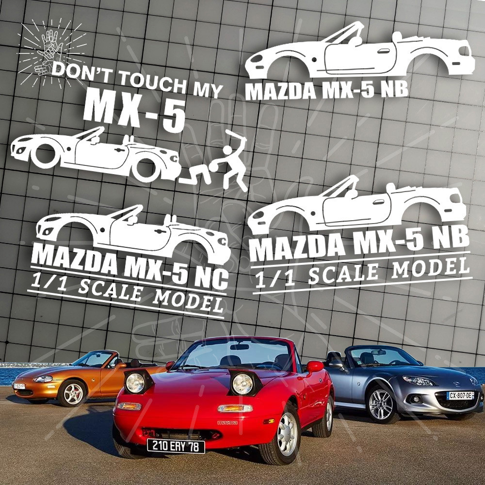 MAZDA stickers, MX5 window stickers, NA NB NC ND3 custom stickers, rear decoration stickers