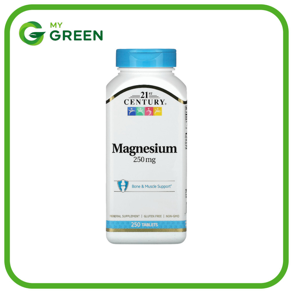 21st Century, Magnesio, 250 mg, 250 comprimidos