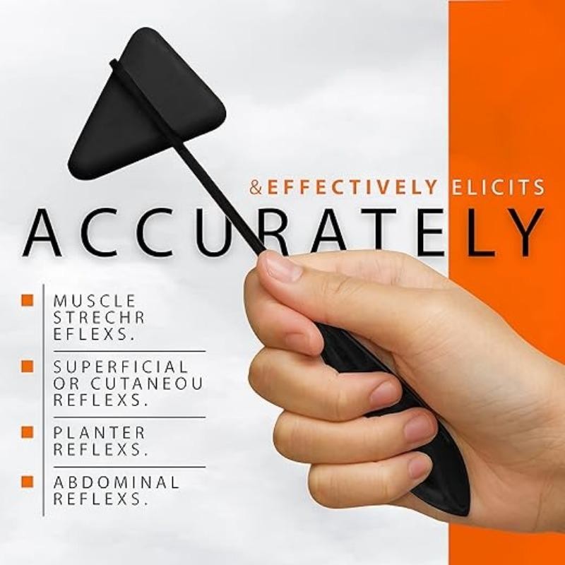 Taylor Tomahawk Reflex Hammer – กันชน PVC ทนทาน สแตนเลส เครื่องมือทดสอบ Reflex ที่แม่นยําสําหรับมืออ