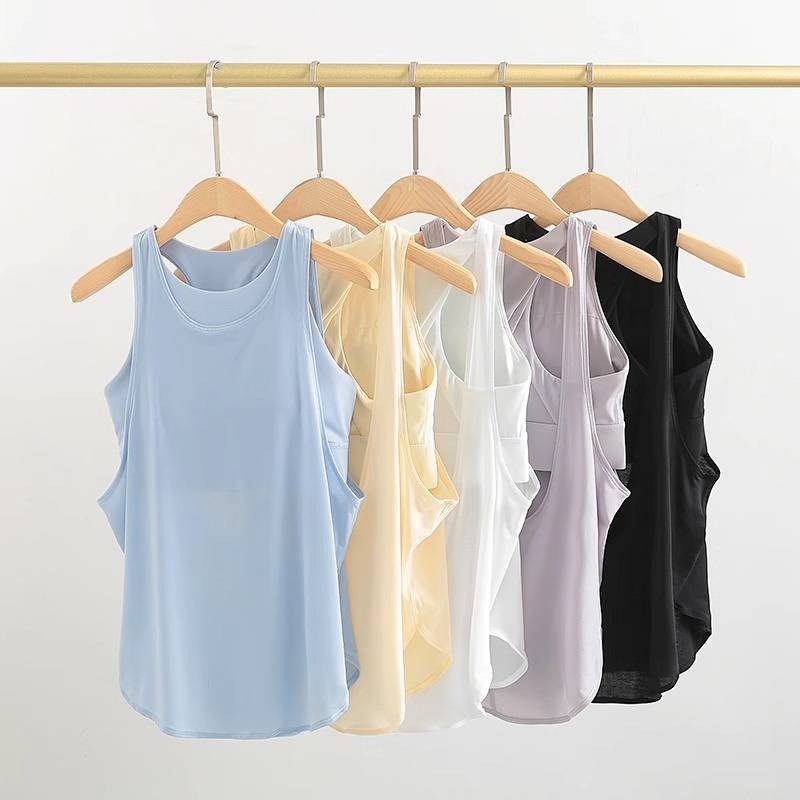 Women's Sports Top with Chest Pad Running Beauty Back Braces Vest Style Workout Clothes Yoga Clothes