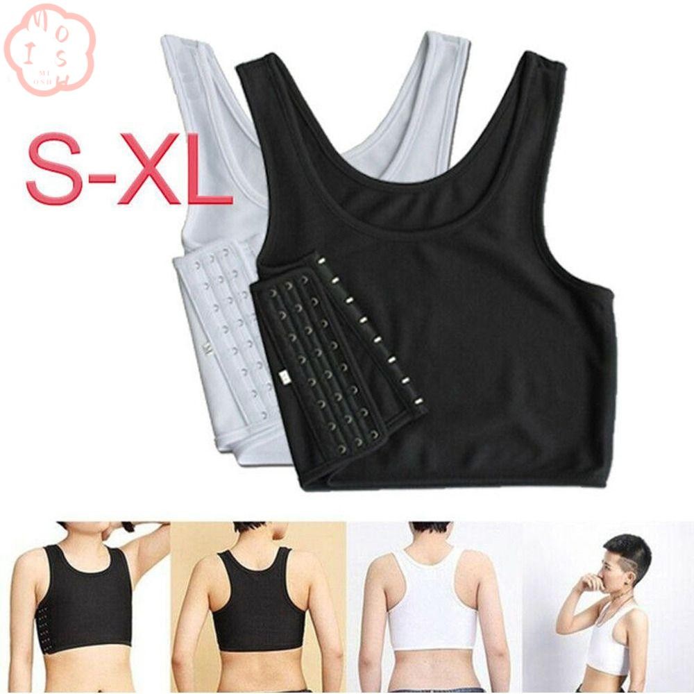 MIOSHOP 1 ชิ้น Chest Shaper, เสื้อกั๊กแบนเต้านมรัดตัว Tank Tops, ทนทาน Trans เลสเบี้ยนเลสเบี้ยนชุดชั้นในทอม Breast Binder