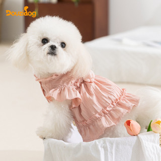 ฤดูร้อนสไตล์สุนัขทิวลิปจีบชุดเดรสสไตล์เจ้าหญิงแมวเสื้อผ้าสัต…