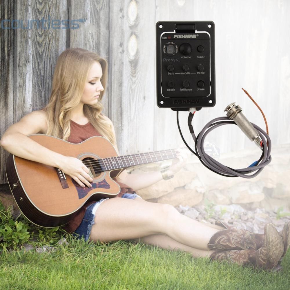 Onboard Preamp Guitar EQ Tuner Piezo Pickup Equalizer สําหรับ FISHMAN 201 [foundless.th]