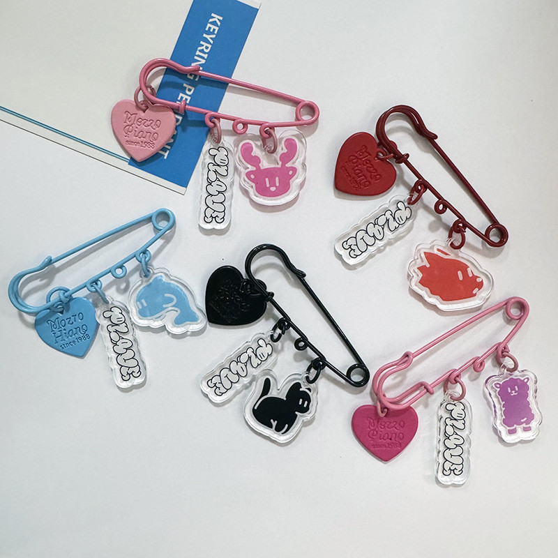 Kpop PLAVE การ์ตูน Pins อะคริลิคเข็มกลัดจี้ Pins เครื่องประดับสนับสนุน