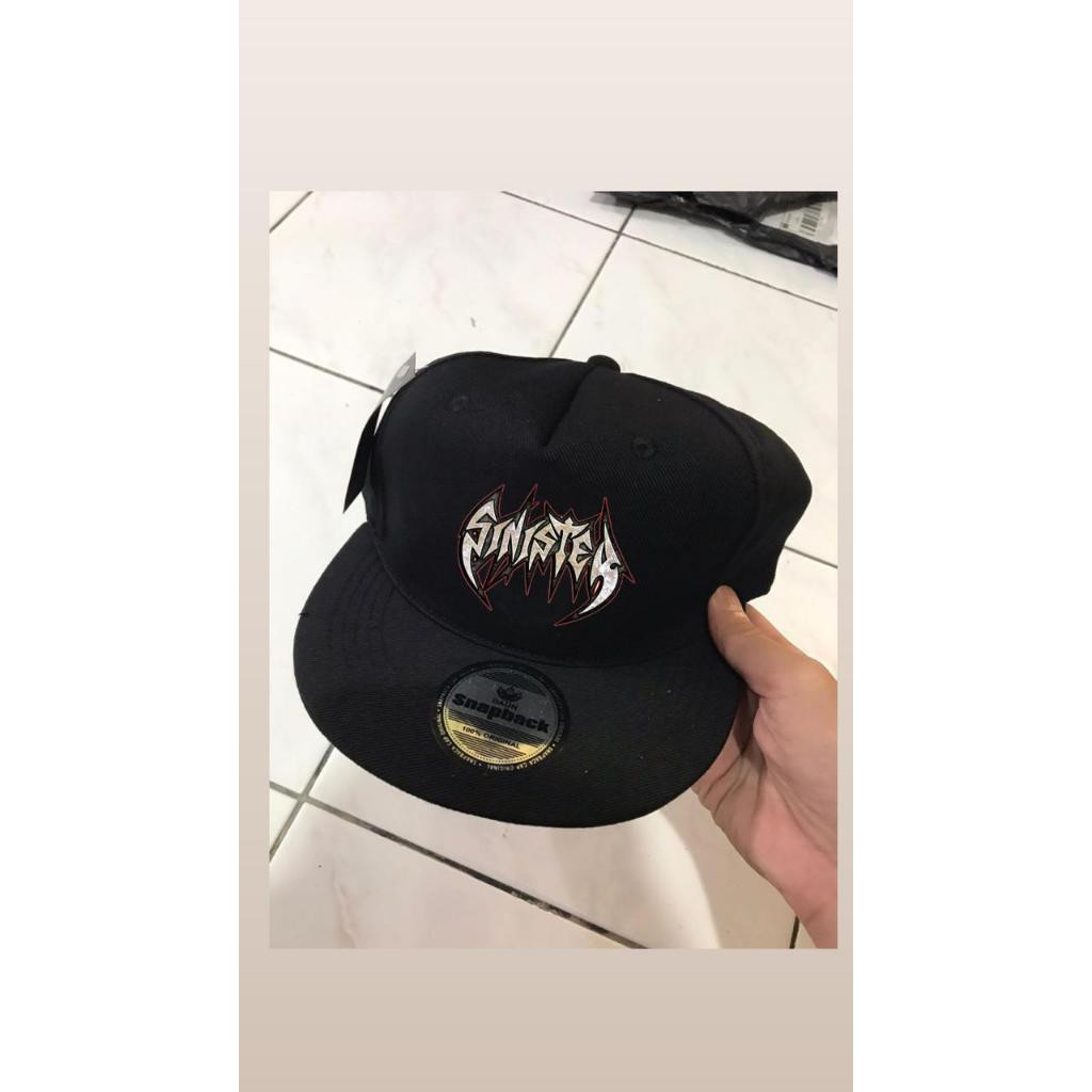 (REAL PICT) FULLBLACK หมวก SNAPBACK, หมวก HIPHOP MENS SURFING DISTRO HAT