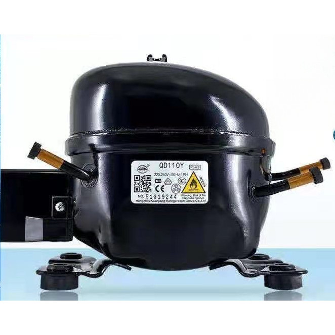 ตู้แช่แข็ง R600A ตู้เก็บความเย็นและแช่แข็ง คอมเพรสเซอร์ Wansheng QD65Y/75Y/91Y/110Y/128Y/158Y