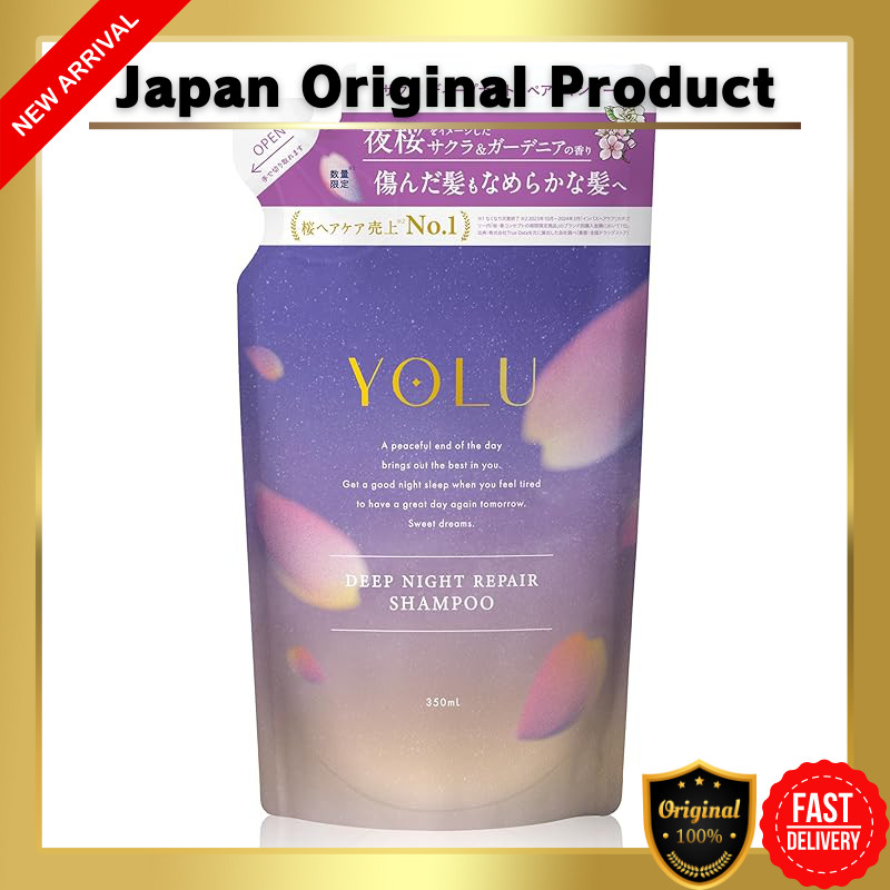 YOLU Yoru | Shampoo Refill for Night Repair and Relaxation 400ml - Nighttime Beauty, Hair Care, Non-
