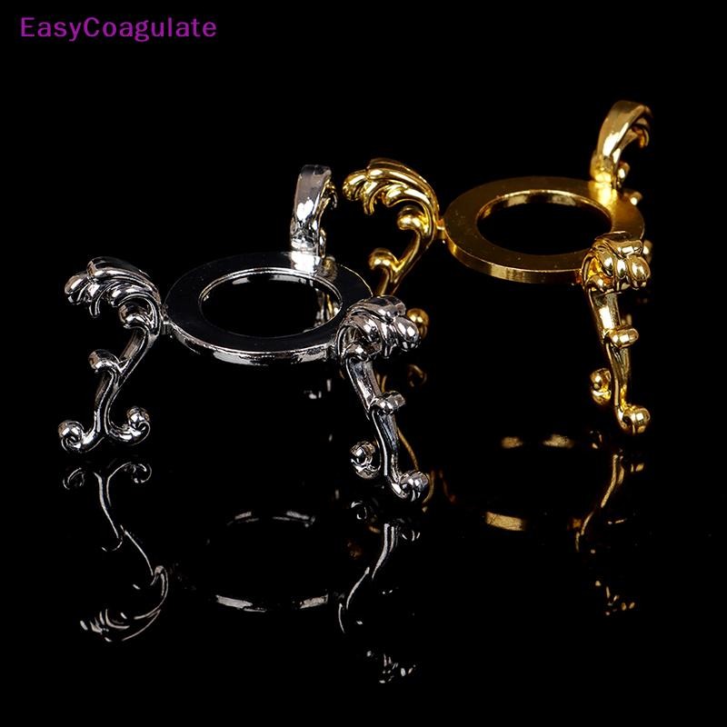 Eas Gold-plated Display อัญมณีไข่ฐานรองรับลูกบอลคริสตัล Stand Holder เครื่องประดับ Ate