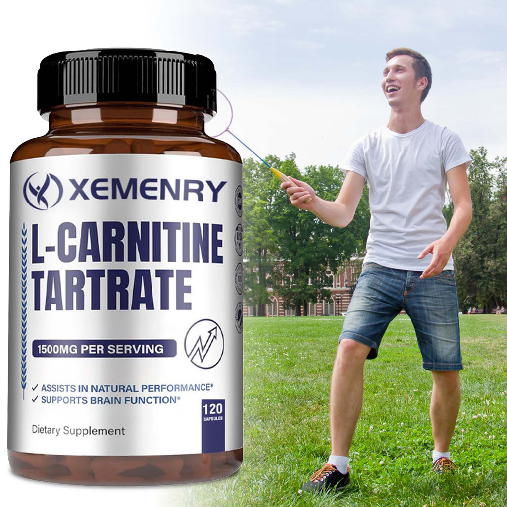 Xemenry 1500mg L-Carnitine Tartrate Capsules - สูตรสารต้านอนุมูลอิสระ, โภชนาการเสริมกล้ามเนื้อ