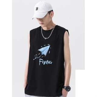 NEW เสื้อแขนกุด ผู้ชาย สกรีนลายสวยๆ OP-1074