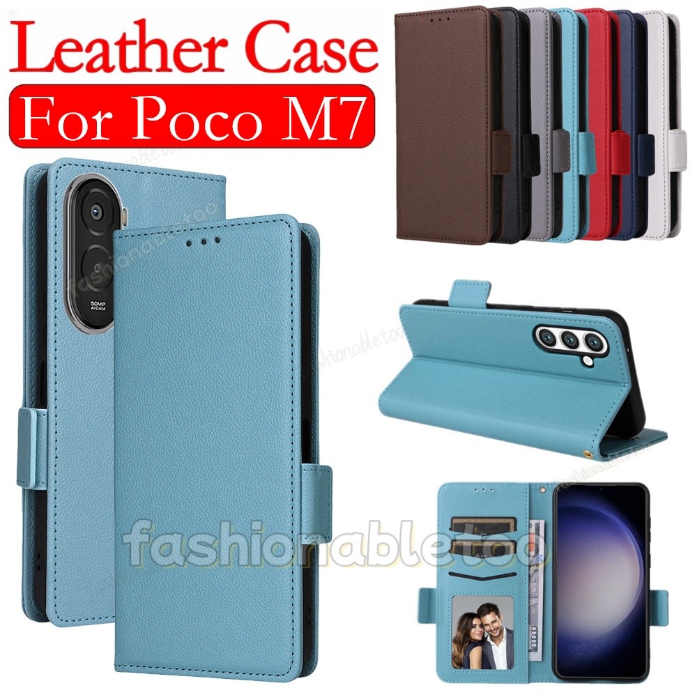 สําหรับ PocoM7 4G หนังสําหรับ Poco M7 plus pro M7plus M7pro M 7 PocoM7 plus PocoM7plus PocoM7 pro Po