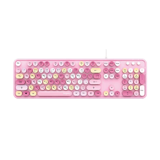 MOFII SWEET K Wired Retro Keyboard - LIPPINK/LIPBLUE/LIPWHITE/LIPPURP/LELIPGREEN/LIPMILKTEA/PINKMILK