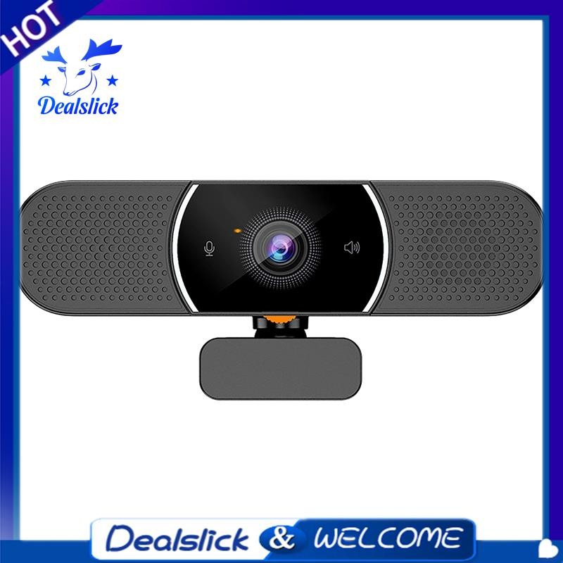 DealslickWebcam 2k คอมพิวเตอร์ PC WebCamera พร้อมไมโครโฟนสําหรับการถ่ายทอดสดวิดีโอการประชุมทํางานกล้องเว็บพีซี