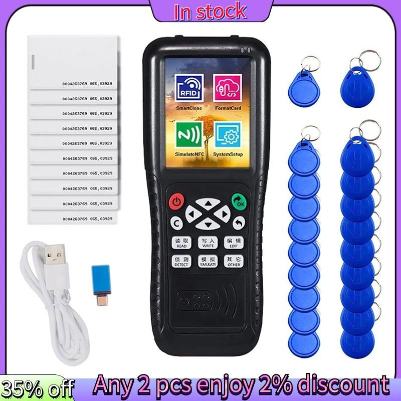 ในสต็อก-1 ชุด ABS RFID Card เครื่องอ่านเครื่องถ่ายเอกสาร Writer เวอร์ชันภาษาอังกฤษ ICopy X100 ID IC Reader