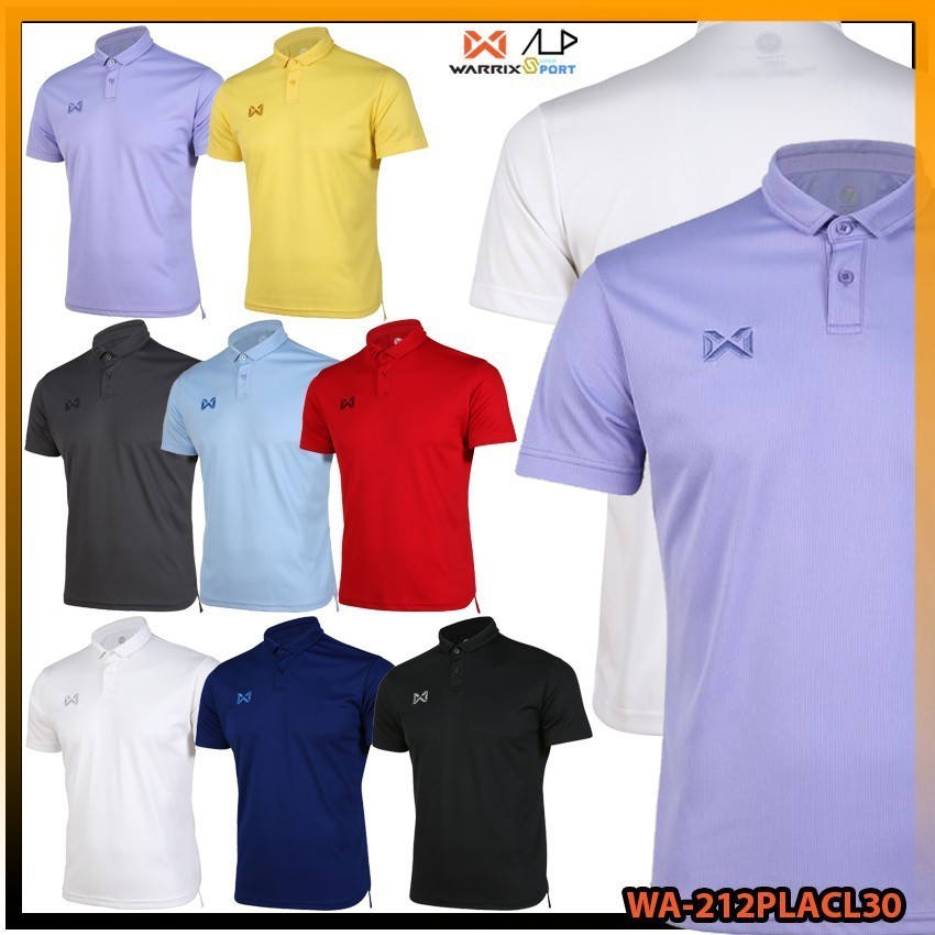 ลดโหดสูงสุด 1,000 บาท SP เสื้อโปโล เสื้อโปโลวาริกซ์ WARRIX รุ่น WA-212PLACL30 PIQUE POLO แท้100%