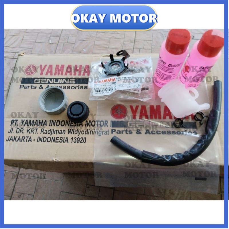 YAMAHA LCNEW 5SPEED Y15 ZR Y15ZR ปั๊มเบรกด้านหลังท่อ & CUP BELAKANG ขวดมาสเตอร์ RESERVOIR ฟรีน้ํามัน