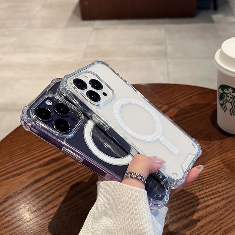 เคส ชาร์ตได้ สำหรับ iPhone 17 Air 16e 16Pro 17Pro 16Promax 11,12,13,14,15 Pro Plus Promax เคสใส แม่เหล็ก ราคา ถูกที่สุด ดีลบีเคเค แกลเลอรีภาพที่ 5