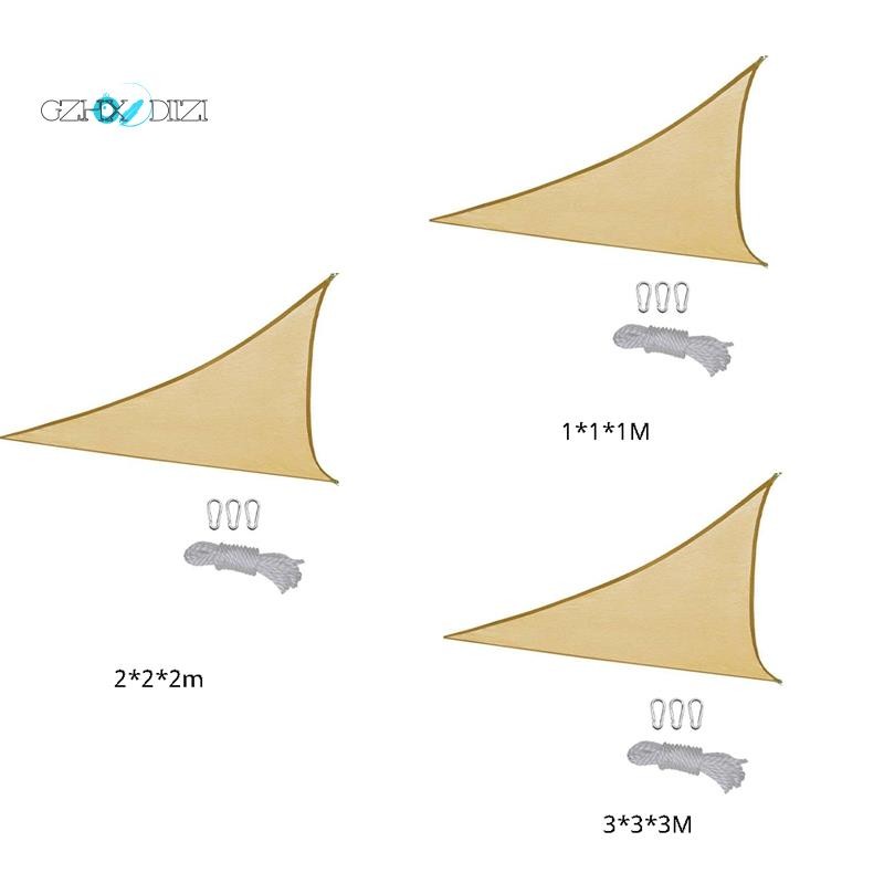 Gzhxdiiziกลางแจ้ง Window Shade Sail Breathable สามเหลี่ยมขนาดใหญ่พิเศษ Shade Sail