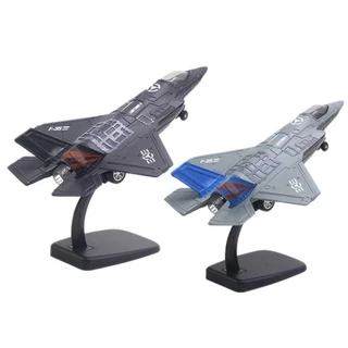 SPARKLENOVA Fighter เครื่องบินของเล่น, F16 F22 F35 พร้อมแสงเสียง Aviao เครื่องบินรุ่น,ตกแต่งโต๊ะ Pullback & Go จําลอง Diecast Jet เครื่องบินของเล่นเด็กของขวัญ