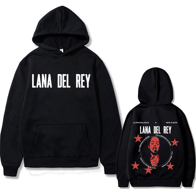 นักร้อง Lana Del Rey Ultraviolence Album Light Disk Graphic Hoodie สำหรับผู้ชายและผู้หญิง