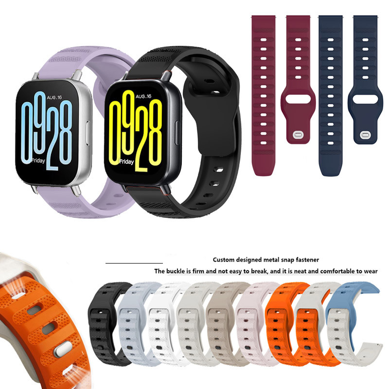 Universal 22mm สายซิลิโคนสําหรับ Xiaomi Redmi Watch 5 Active / Redmi Watch 5 Lite