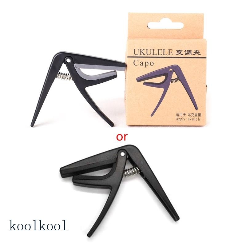 Kool Quick Change Ukelele Capo Ukulele Capo 4 สายกีตาร์ Capos มือเดียว