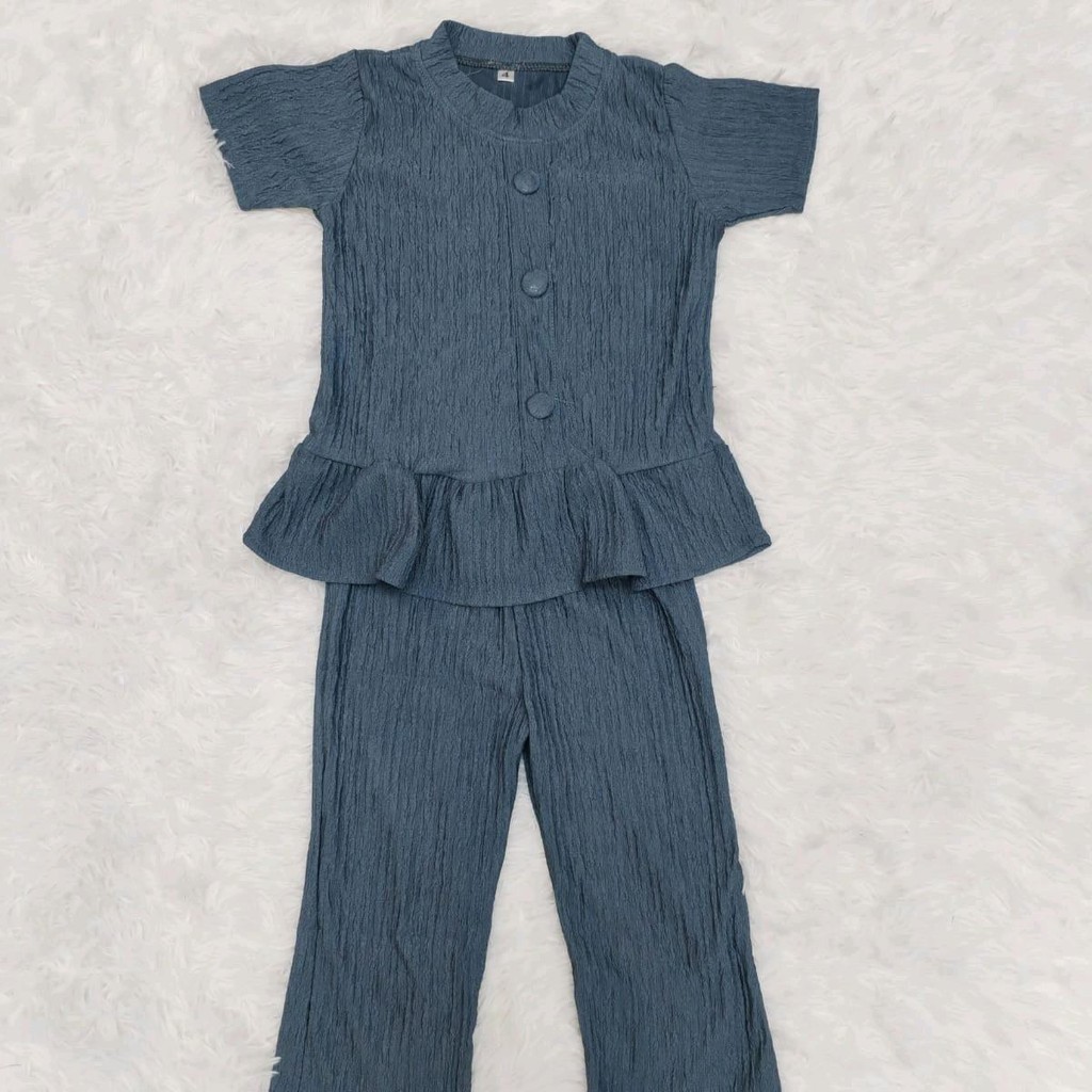 Set Marisha Peplum Wrinkle Plated(1 Years -6 Years)