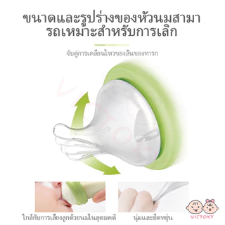 VICTOKY จุกหลอก จุกนม เนื้อสัมผัสนุ่มและให้ความรู้สึกเหมือนน้ํานมแม่ จุกดูดนม มีขนาด S/M/L/X