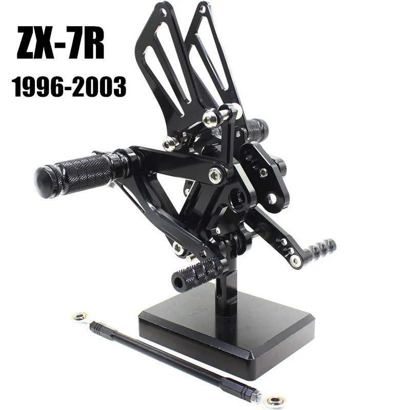 MoFor Kawasaki ZX7R 1996-2003 Aluminum Adjustable Motorcycle Rearset Footpeg ZX-7R ZX 7R ZX7 R Footr