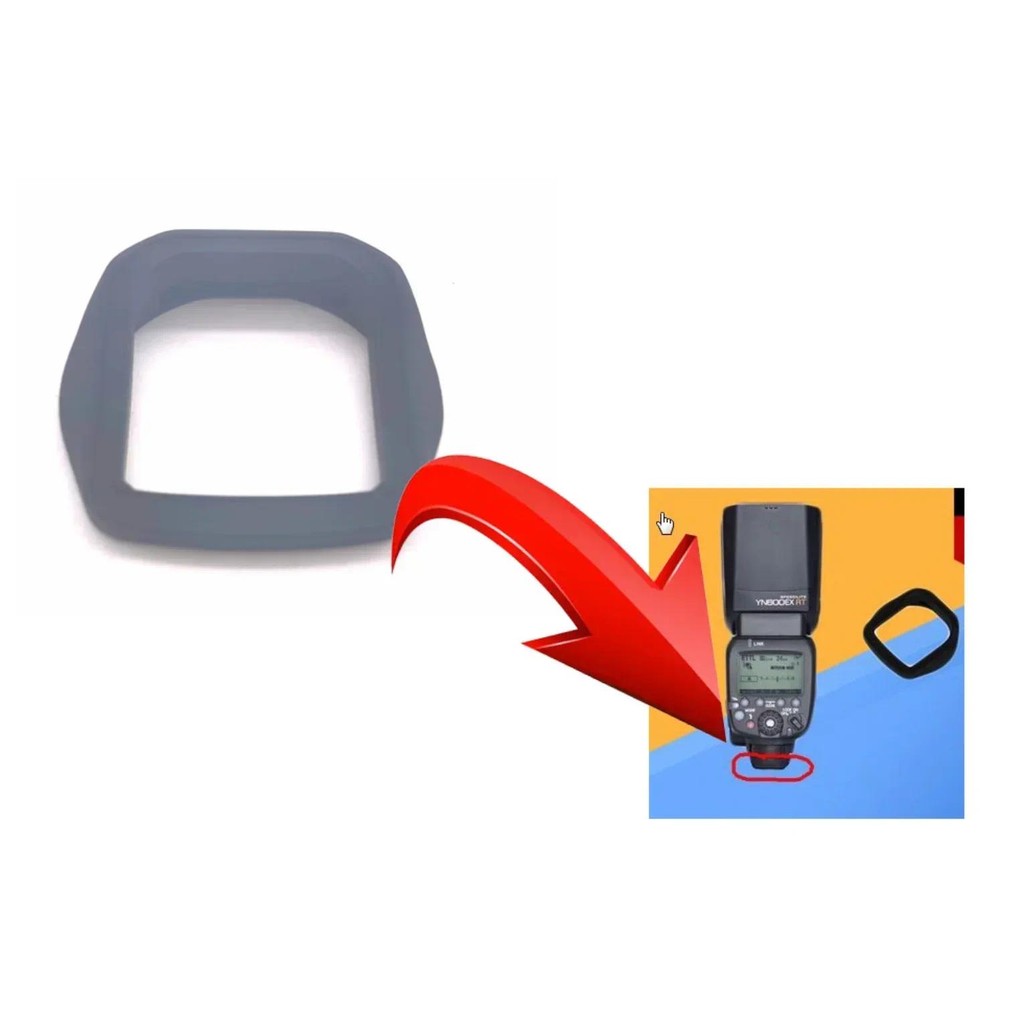 1PCS ใหม่สําหรับ Yongnuo YN600EX-RT II YN685N YN685C ฐานยางเบาะหลังกล้องอะไหล่ซ่อม