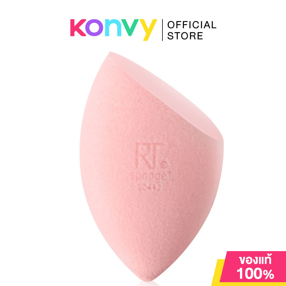 Real Techniques Miracle Powder Sponge 1pc เรียล เทคนิค ฟองน้ำไข่แต่งหน้ารูปแบบใหม่ สำหรับเนื้อแป้ง.