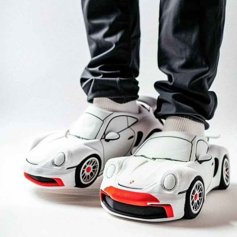 BMW Porsche Racing Plush รองเท้าแตะของเล่นของเล่นตลกของขวัญเด็ก