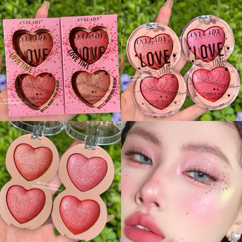 พาเลท บลัชออน ไฮไลท์​ อายแชโดว์​ Anylady BAKED​ Highlight 2 สี บลัชออ​นหน้าเงา ไฮไลท์​หน้าฉ่ำ ผิว​โก