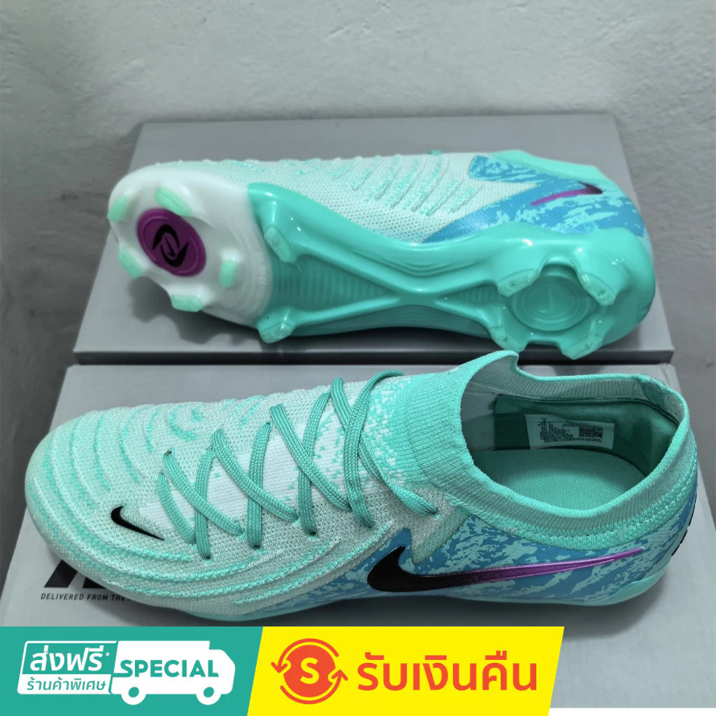 Phantom GX II Luna Elite FG ขนาด: 39-45รองเท้าฟุตบอลถักกลางแจ้งสำหรับผู้ชายรองเท้าฟุตบอลกันลื่นและทนต่อการสึกหรอ4FOU tkpp