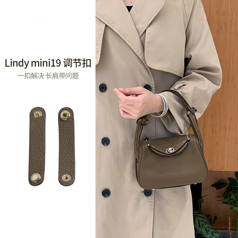 เหมาะสําหรับ Hermes Lindy Lindy mini19 กระเป๋าถือจมูกหมู Mini Liner สายคล้องไหล่ผ้าพันคอผ้าไหมหัวเข็