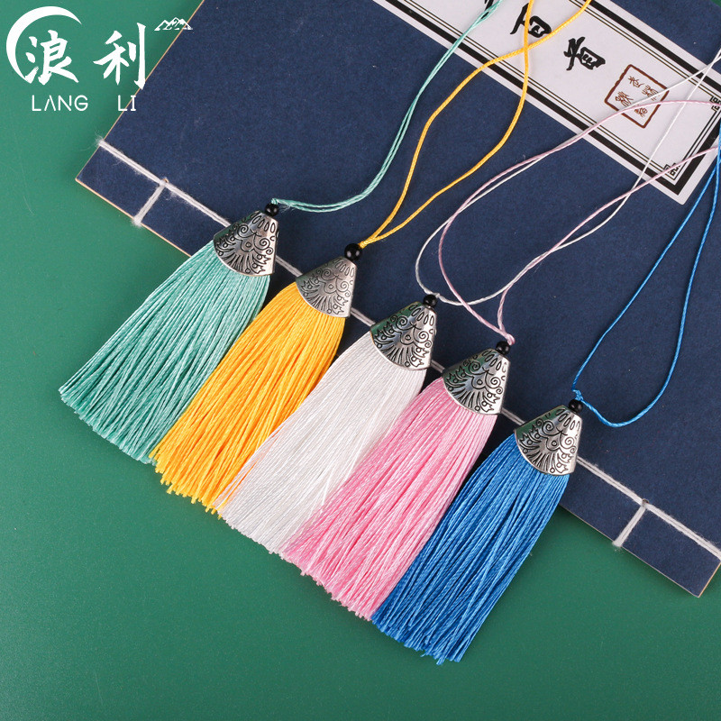หมวกปากปลาแบบสั้นพู่พู่ DIY เครื่องประดับแฮนด์เมดสไตล์ชาติพันธุ์พู่บูติกต่างหูเครื่องแต่งกายซุยเค่อ