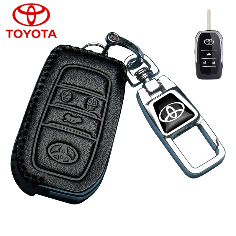 Toyota Modified Car Key Cover Holder พวงกุญแจสําหรับ Toyota Hilux/Camry/Altis พับ Key Case