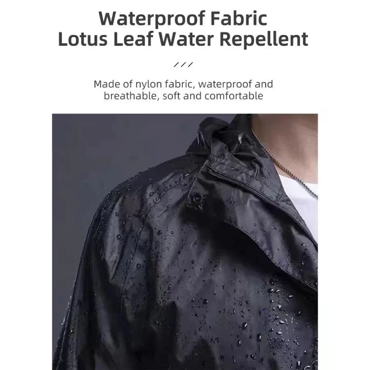 ชุดเสื้อและกางเกงกันฝน แถบสะท้อนแสง รุ่นหมวกติดเสื้อ thumbnail 5