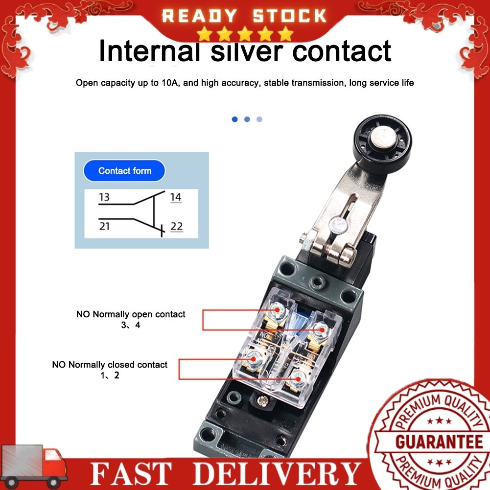 จัดส่งที่รวดเร็ว❤ Me Series Limit Switch Roller Switch Limit Switch Limit Button Position Switch