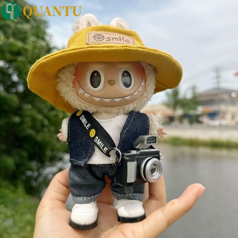 Quantu 1 ชุด Labubu Time เสื้อผ้า, คาวบอยน่ารัก 17 ซม.ผ้าฝ้ายตุ๊กตาเสื้อผ้า, ชุดของเล่นอุปกรณ์เสริมแฟชั่น Mini Labubu ตุ๊กตาเสื้อผ้าผ้าฝ้ายตุ๊กตาอุปกรณ์เสริม