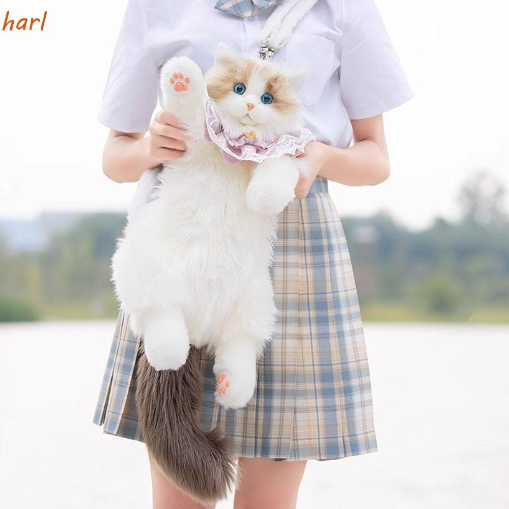 Harl Ragdoll Bag, กระเป๋าเป้แมวความจุขนาดใหญ่น่ารัก, กระเป๋านักเรียนตุ๊กตาการ์ตูน