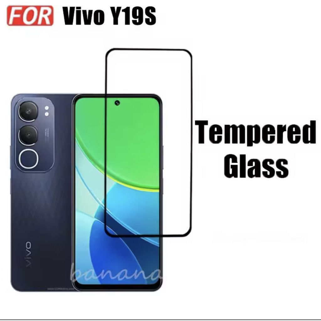ฟิล์มเต็มจอ For Vivo Y19s Y04 Y04S Y05 ฟิล์มขอบดำ ฟิล์มกระจกนิรภัย Tempered Glass 9H กันกระแทก สินค้าพร้อมส่งในไทย