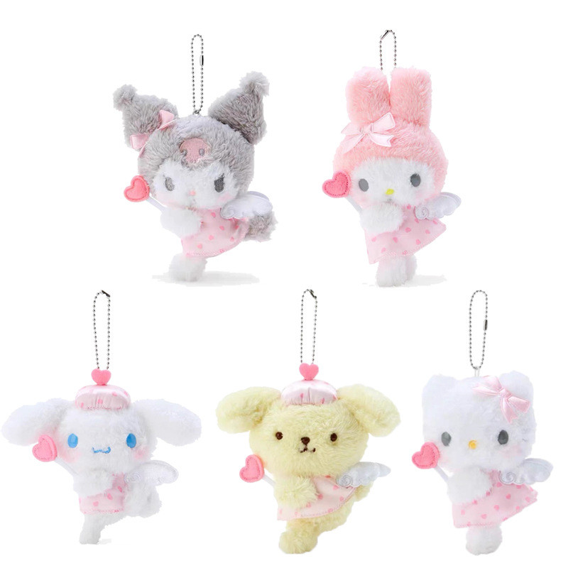 น่ารัก Dream Angel Series Kurome Melody Cinnamon Dog Plush จี้ Girly Heart ของขวัญพวงกุญแจของเล่น